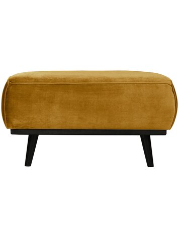 WOOOD BePureHome | Hocker Statement fluweel honing geel