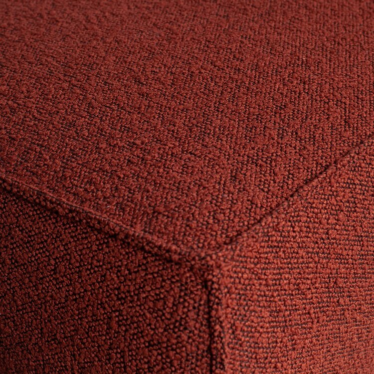 WOOOD BePureHome | Hocker Statement bouclé chestnut