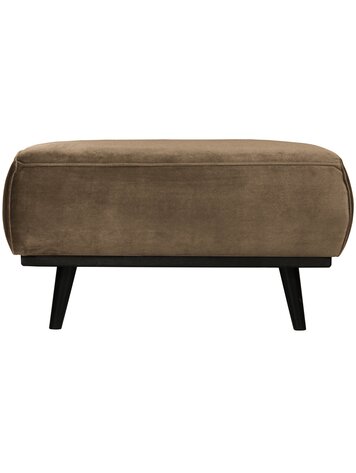 WOOOD BePureHome | Hocker Statement fluweel taupe