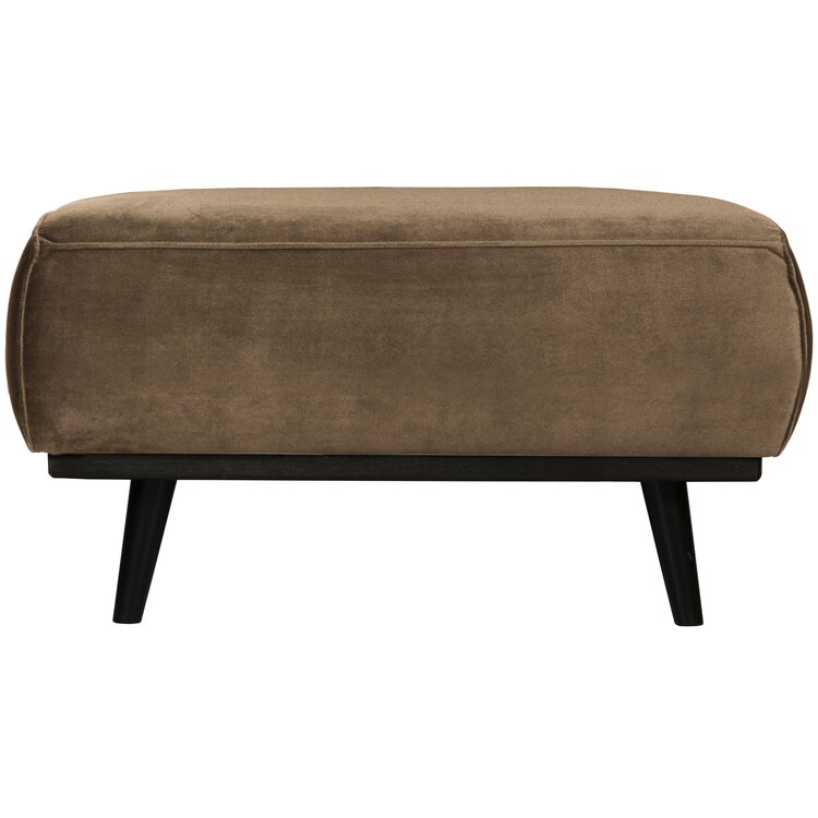 WOOOD BePureHome | Hocker Statement fluweel taupe