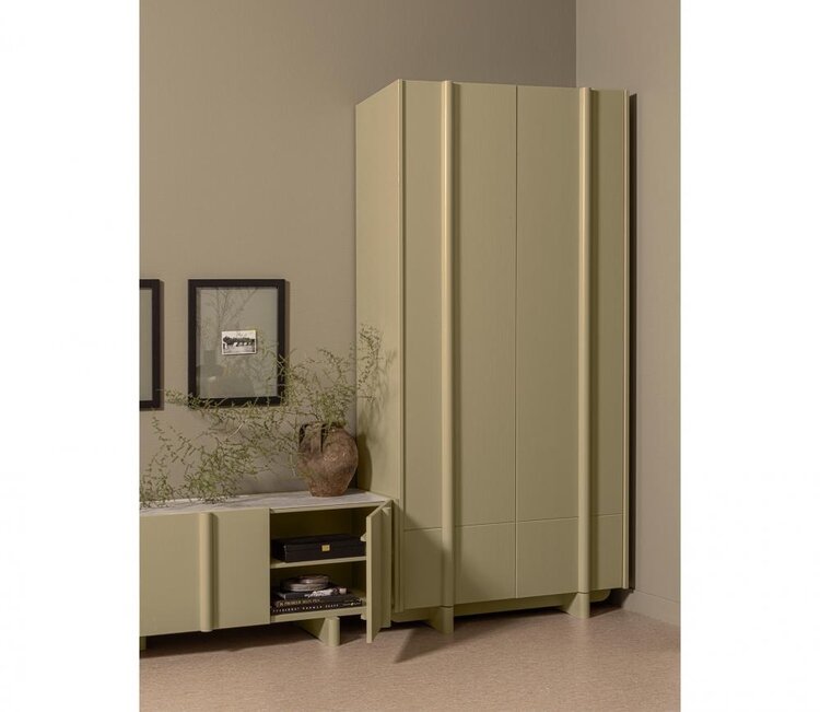 WOOOD. Woood | Opbergkast Basu grenen moss