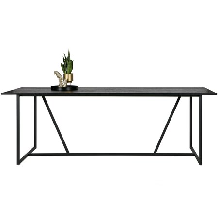 Woood3 Woood | Eettafel Silas zwart 220cm