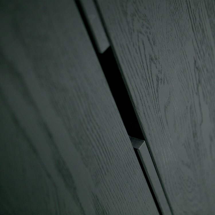 WOOOD. Woood | 2-deurs kast Silas zwart