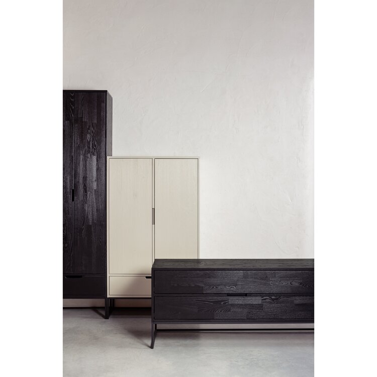 WOOOD. Woood | TV-meubel Silas zwart 180cm