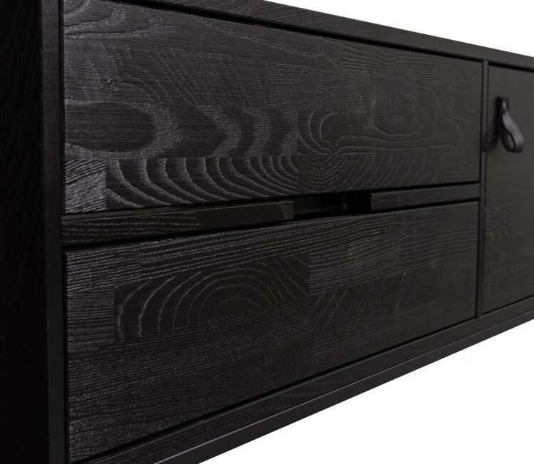 WOOOD. Woood | TV meubel Silas zwart 120cm