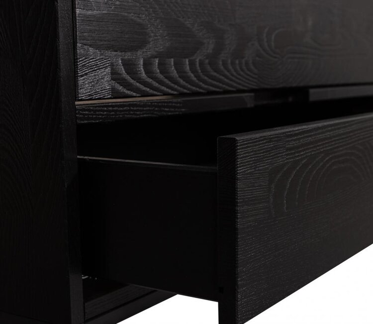 WOOOD. Woood | TV meubel Silas zwart 120cm