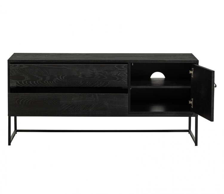 WOOOD. Woood | TV meubel Silas zwart 120cm