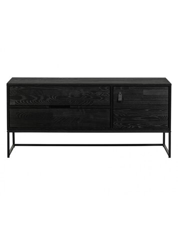 WOOOD. Woood | TV meubel Silas zwart 120cm