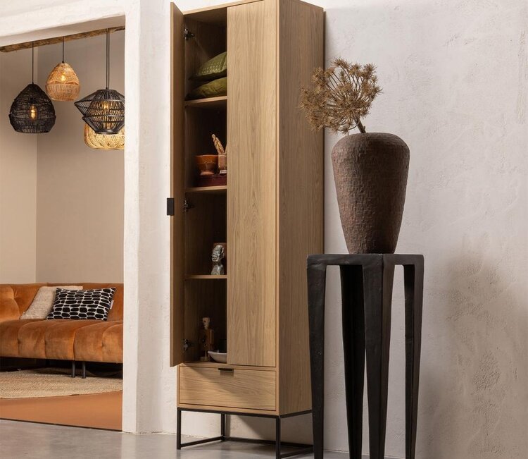 WOOOD. Woood | Hoge kast silas eiken decor