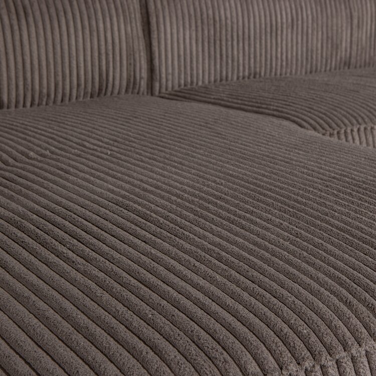 WOOOD. Woood | Bean hoekbank links grove ribstof mud