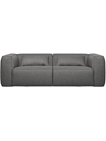 WOOOD. Woood | Bean 3,5-zits bank incl. kussens middengrijs gemeleerd