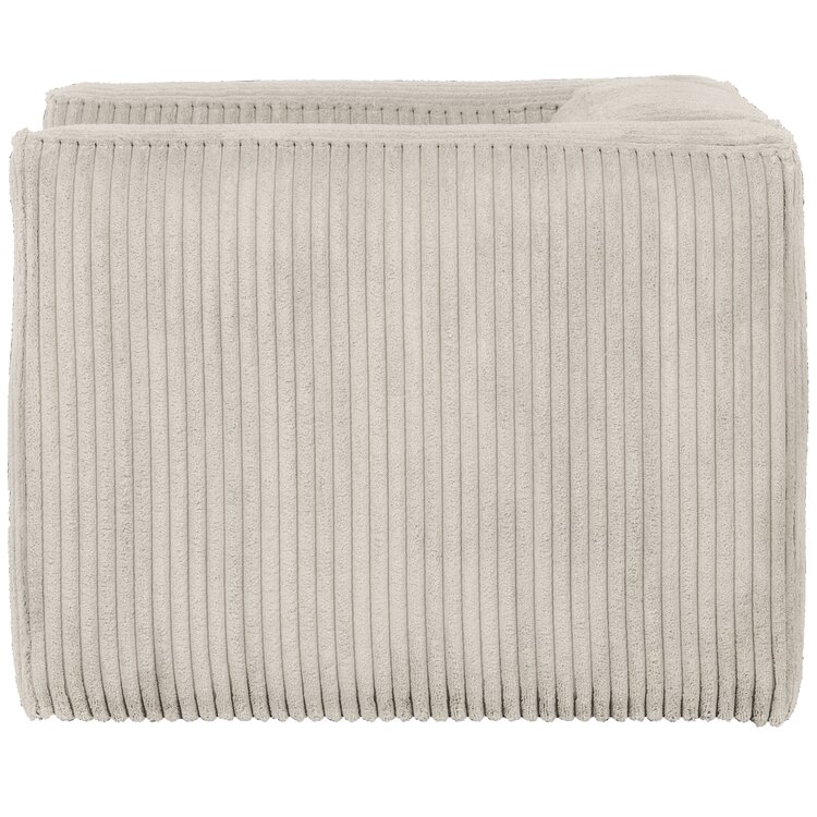 WOOOD. Woood | Bean fauteuil grove ribstof naturel