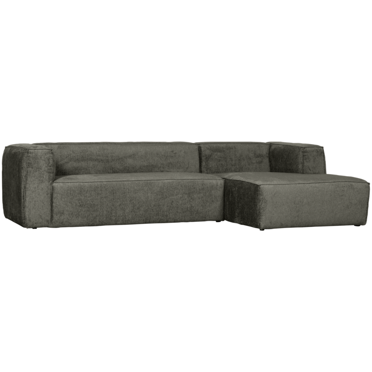 WOOOD. Woood | Bean hoekbank rechts structure velvet waterplant