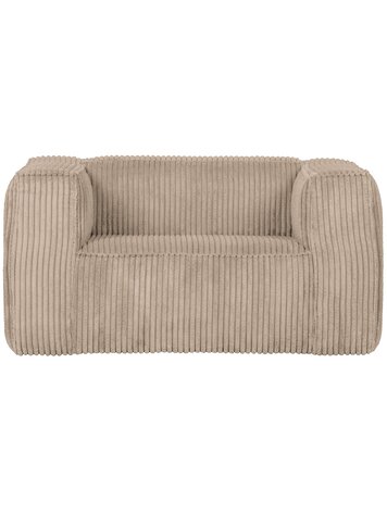 WOOOD. Woood | Bean fauteuil grove ribstof travertin