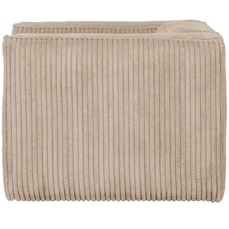 WOOOD. Woood | Bean fauteuil grove ribstof travertin