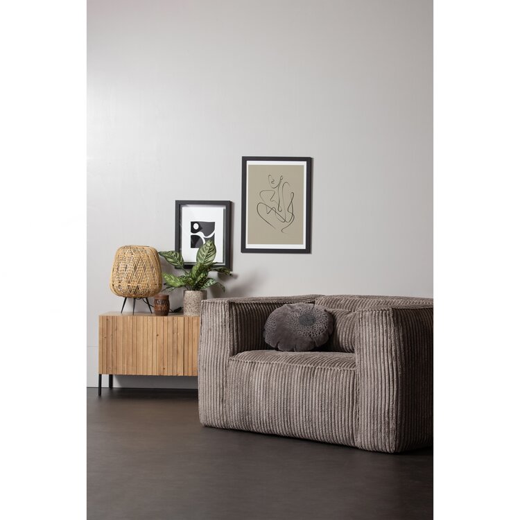 WOOOD. Woood | Bean fauteuil grove ribstof terrazzo