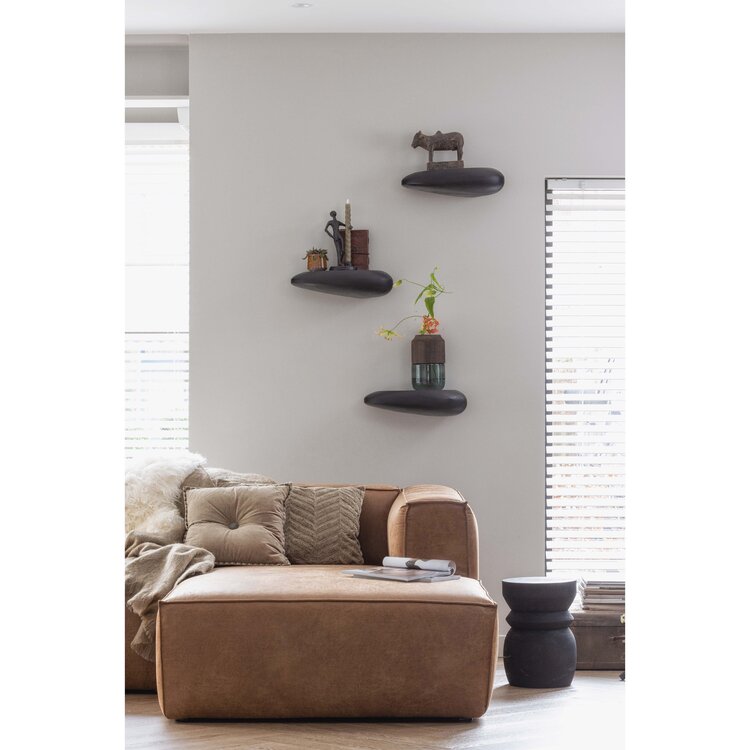 WOOOD. Woood | Bean hoekbank rechts cognac