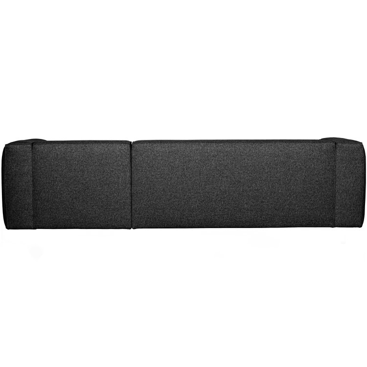 WOOOD. Woood | Bean hoekbank rechts incl. kussens donkergrijs gemeleerd