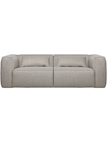 WOOOD. Woood | Bean 3,5-zits bank incl. kussens lichtgrijs gemeleerd