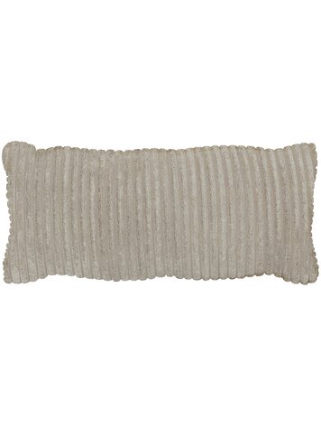 WOOOD. Woood | Bean kussen grove ribstof naturel