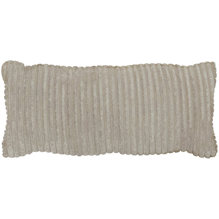 WOOOD. Woood | Bean kussen grove ribstof naturel