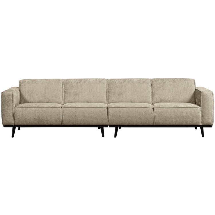 WOOOD BePureHome | 4-zits bank Statement structure velvet wheatfield 280cm