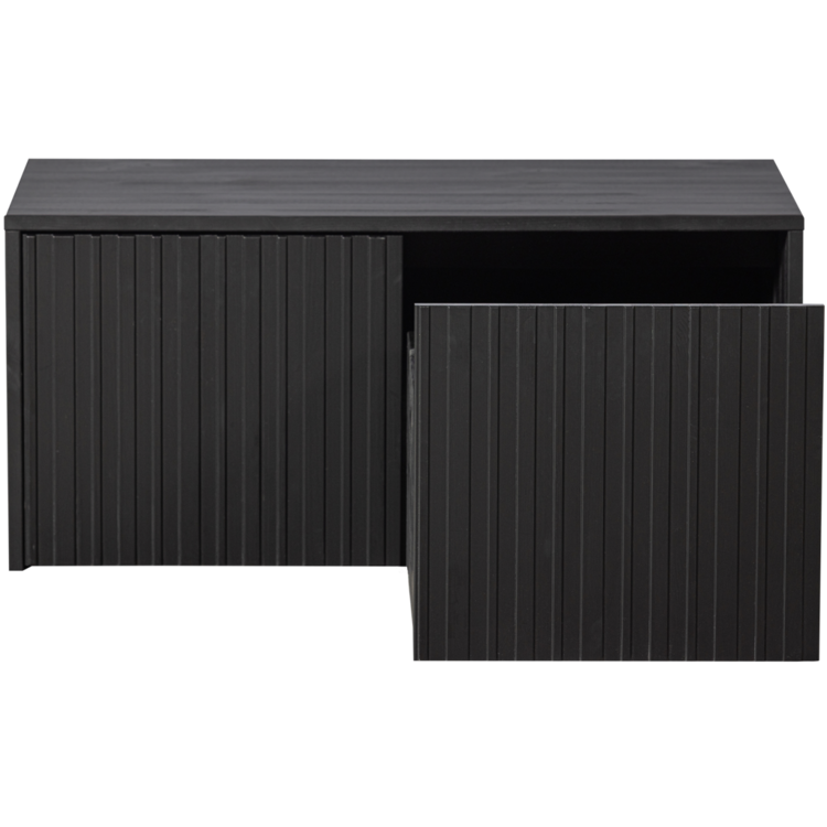 WOOOD. Woood | New Gravure kistbank zwart