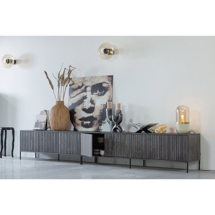 WOOOD. Woood | New Gravure tv meubel 150 cm espresso