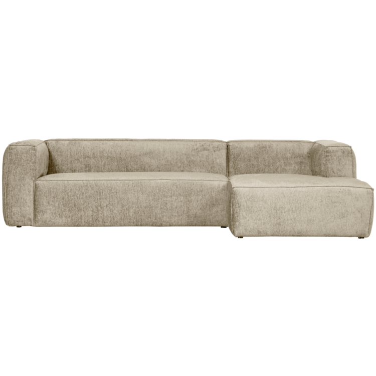 WOOOD. Woood | Bean hoekbank rechts structure velvet buttermilk