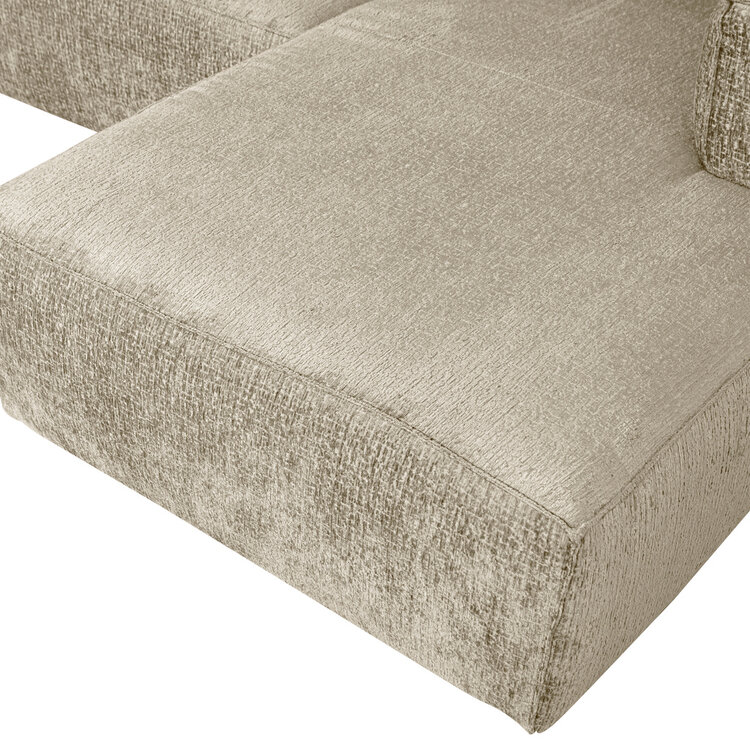 WOOOD. Woood | Bean hoekbank rechts structure velvet buttermilk