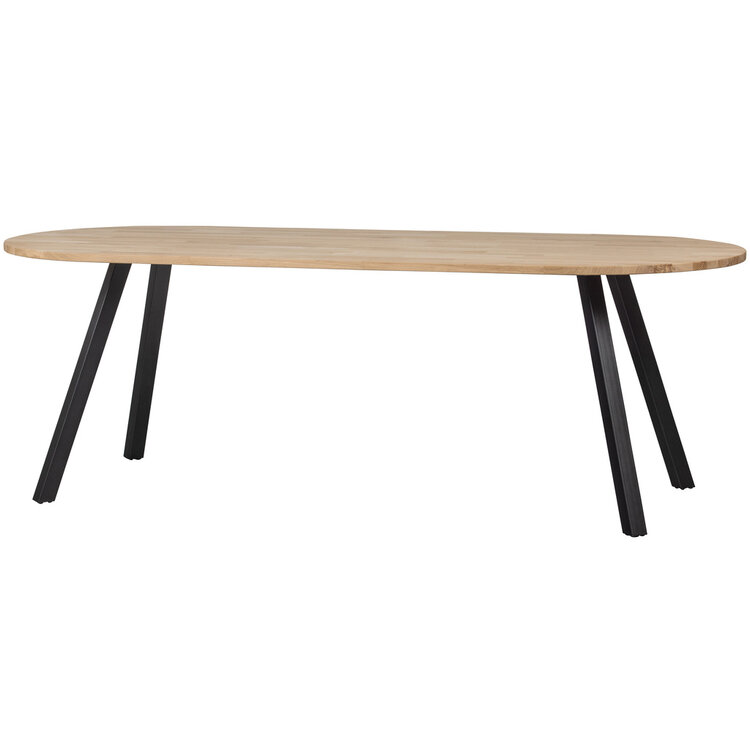 WOOOD. Woood | Tablo tafel eiken ovaal 220cm met 2-standen poot