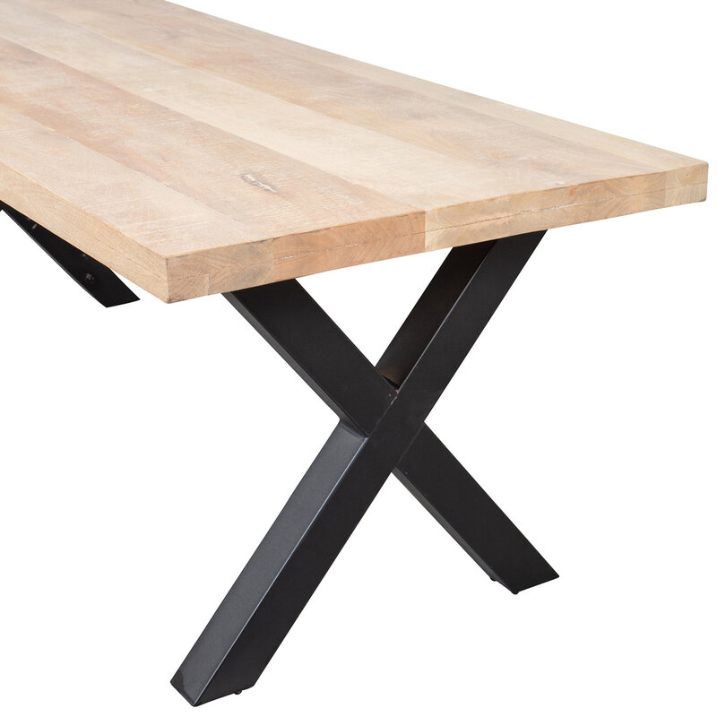 Woood Woood | Tablo tafel mango 180cm met Alkmaar poot