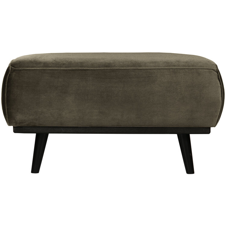 WOOOD BePureHome | Hocker Statement fluweel warm groen
