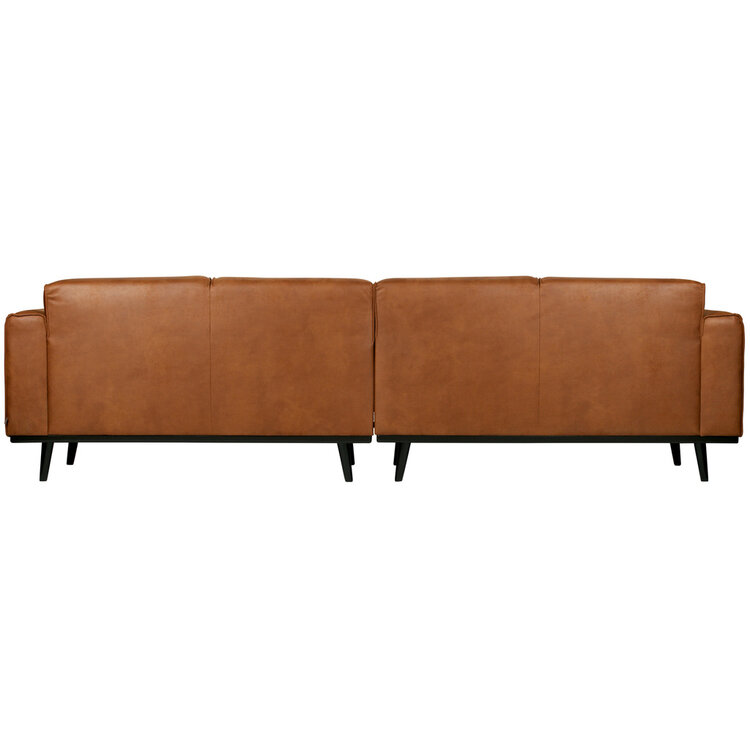 WOOOD BePureHome | 4-zits bank Statement lederlook cognac 280cm