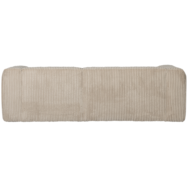 WOOOD. Woood | Bean chaise longue rechts grove ribstof travertin