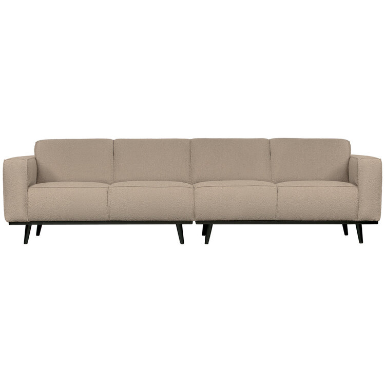 WOOOD BePureHome | 4-zits bank Statement bouclé beige 280cm