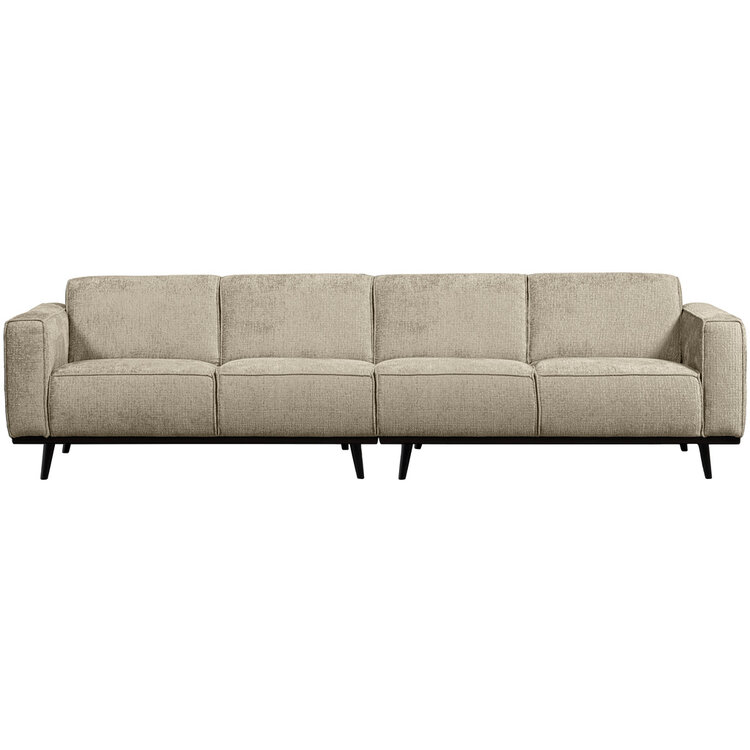 WOOOD BePureHome | 4-zits bank Statement structure velvet wheatfield 280cm