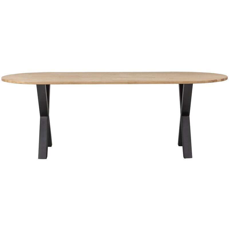 Woood Woood | Tablo tafel eiken ovaal 220 cm met Alkmaar poot