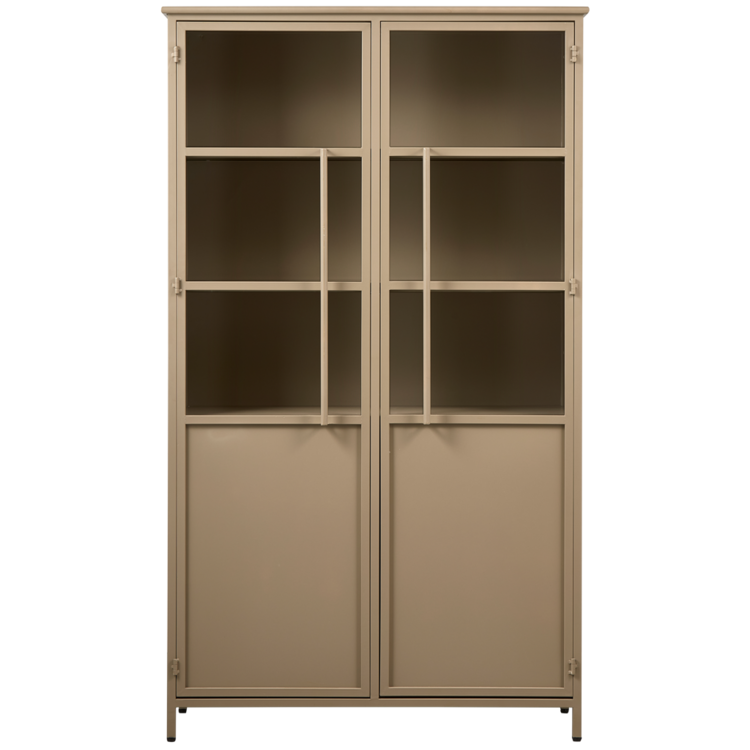 WOOOD BePureHome | Vitrinekast Exhibit metaal khaki