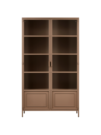 WOOOD. Woood | Vitrinekast Ronja metaal military brown