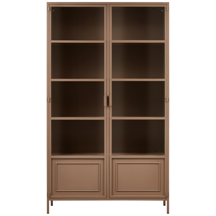 WOOOD. Woood | Vitrinekast Ronja metaal military brown