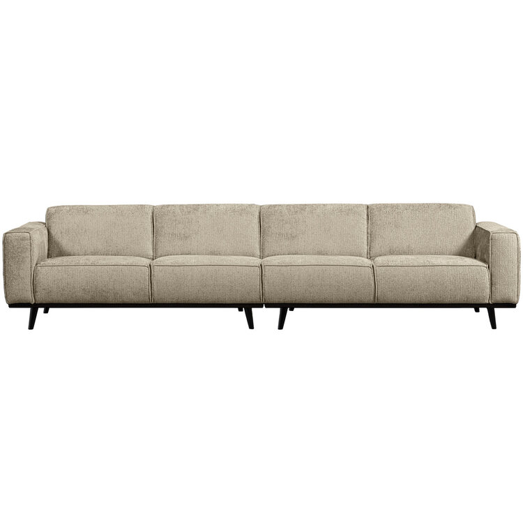 WOOOD BePureHome | XL 4-zits bank Statement structure velvet wheatfield 372cm