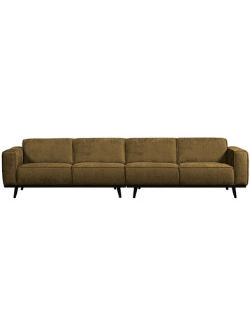 WOOOD BePureHome | XL 4-zits bank Statement structure velvet brass 372cm