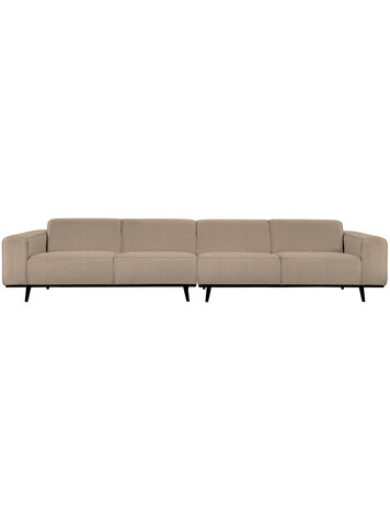 WOOOD BePureHome | XL 4-zits bank Statement bouclé beige 372cm