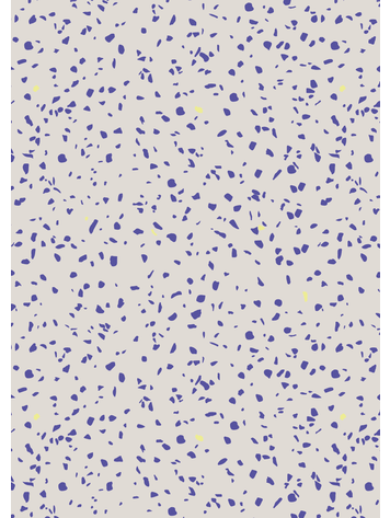Bibelotte Bibelotte | Behang Terrazzo Kobalt