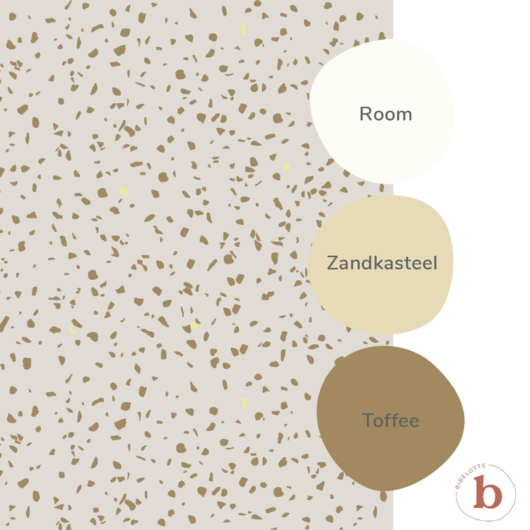 Bibelotte Bibelotte | Behang Terrazzo Olijf