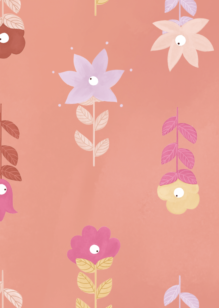 Bibelotte Bibelotte | Behang Bohemian roze