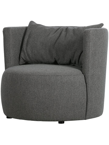 vtwonen vtwonen | Fauteuil Explore bouclé staalgrijs