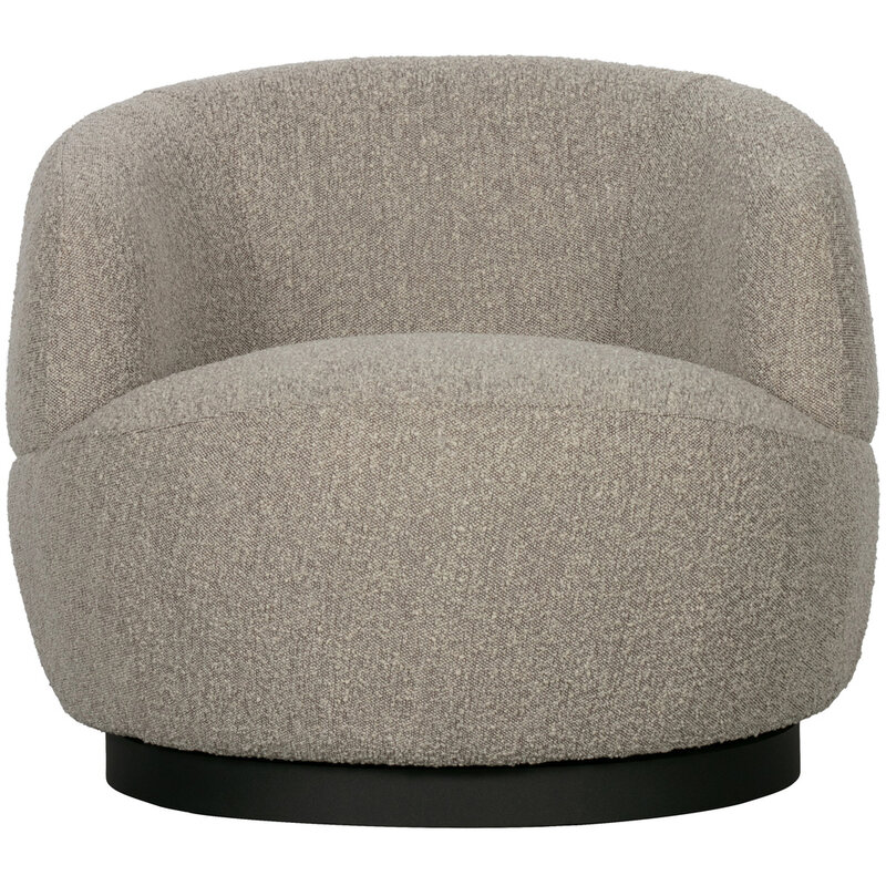 Be Pure Home BePureHome | Draaifauteuil Woolly bouclé naturel gemeleerd