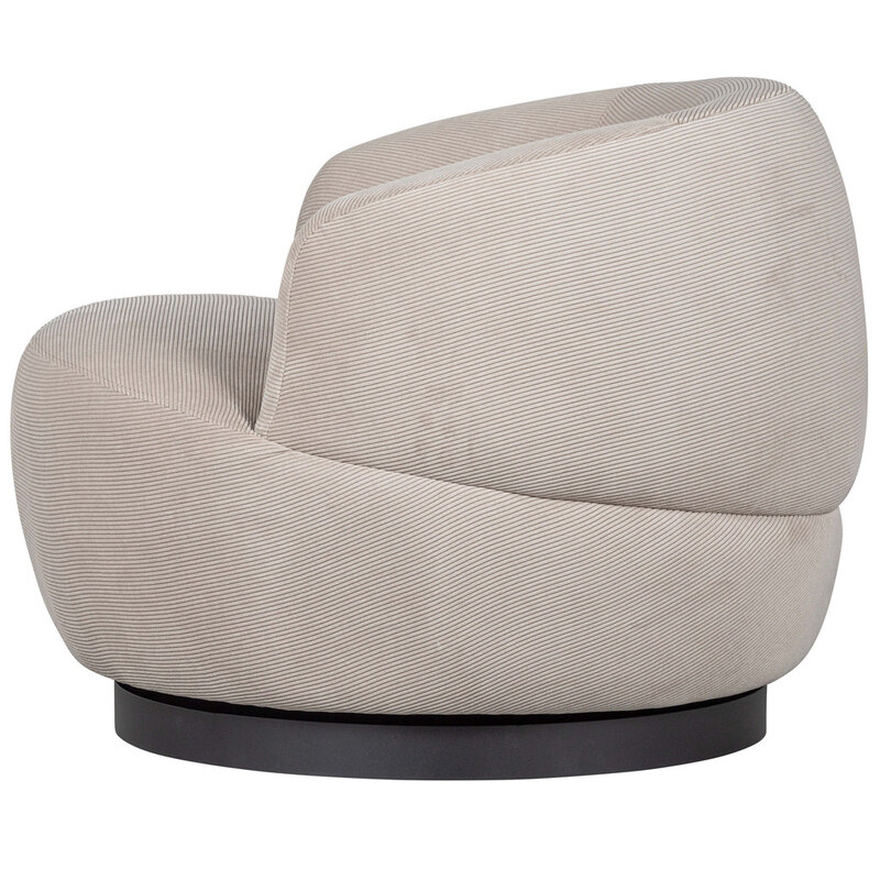 Be Pure Home BePureHome | Draaifauteuil Woolly ribcord naturel